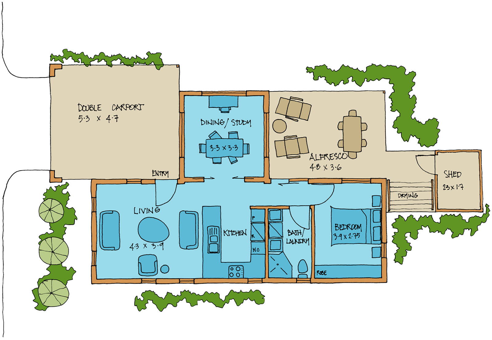 Tickled Pink Floorplan