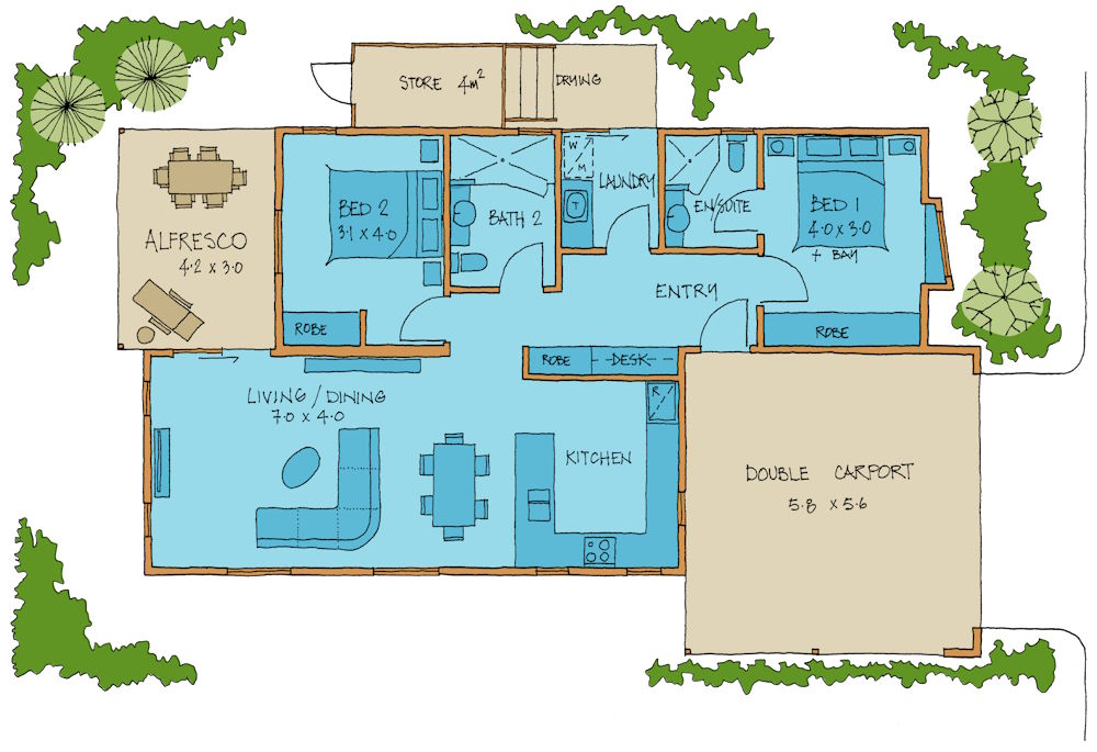 Alive and Well Floorplan