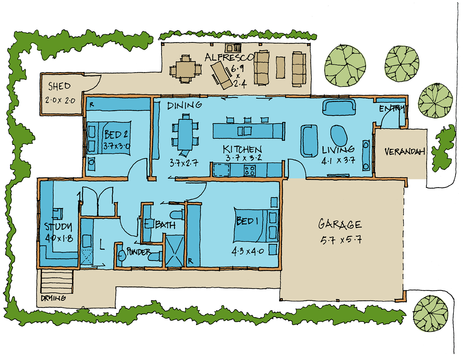 Moon Shadow Deluxe Floorplan